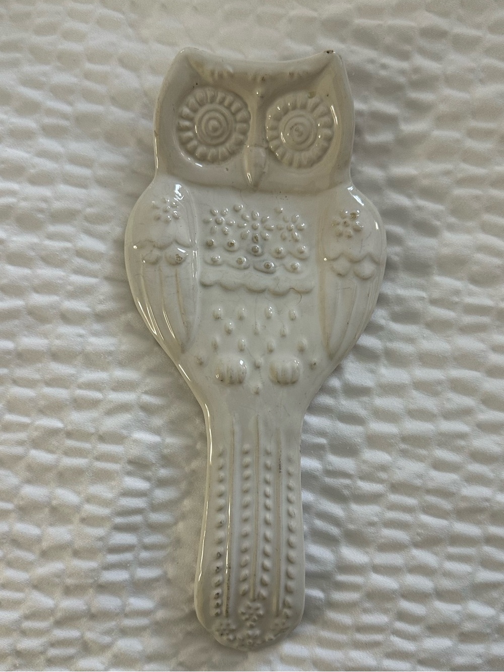 Owl spoon rest • holder • kitchen tool • ceramic